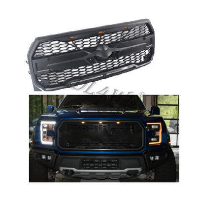 Repeating Honey Comb Mesh Pattern For Ford F150 Raptor Style 2015-2017 Front Grill Grille