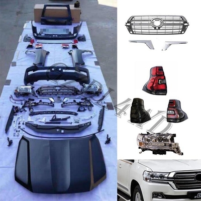 Matte Black 4x4 Body Kits Toyota Land Cruiser LC200 2008-2015 Upgrade To 2016+