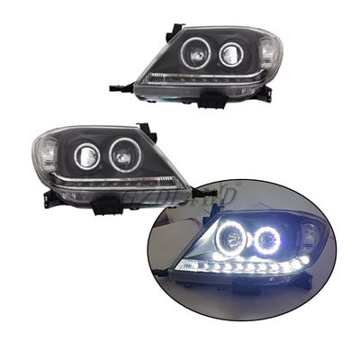 Faróis feitos sob encomenda do diodo emissor de luz para Toyota Hilux Kun 2005 2014 Hilux Vigo Front Lights